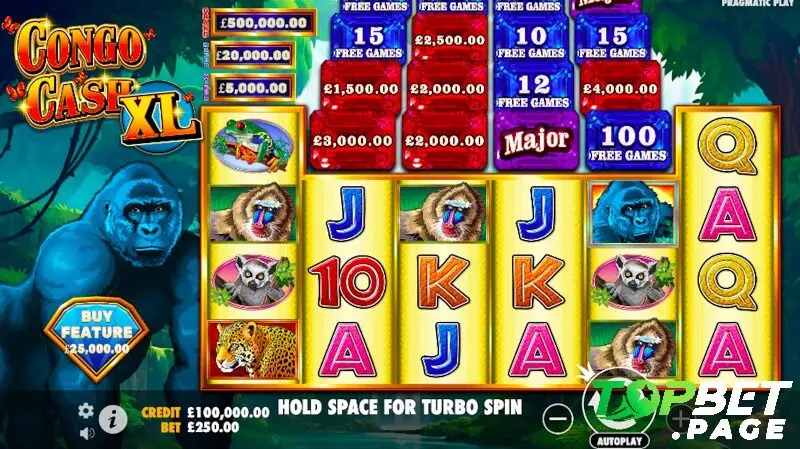 Các tính năng đặc biệt của Congo Cash Topbet